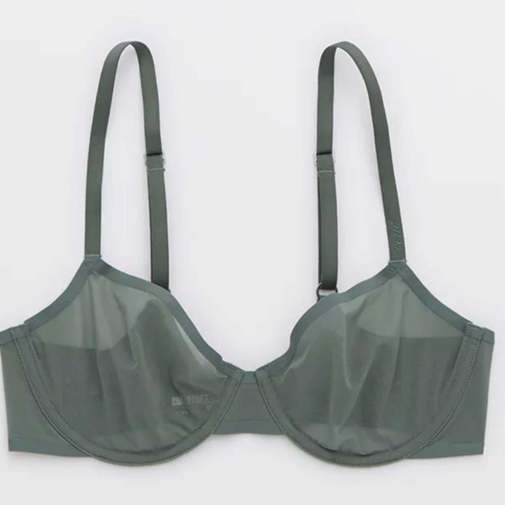 💚 NWT! Aerie Smoothez Mesh Unlined Bra